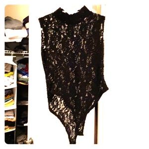 Black shirt bodysuit